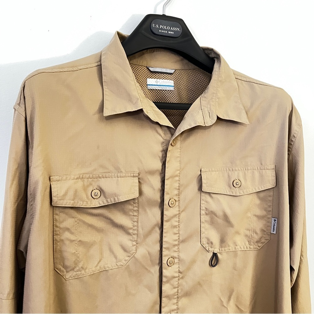 Columbia Tan Lightweight Utility Jacket Omni-Shade - Picture 5 of 14